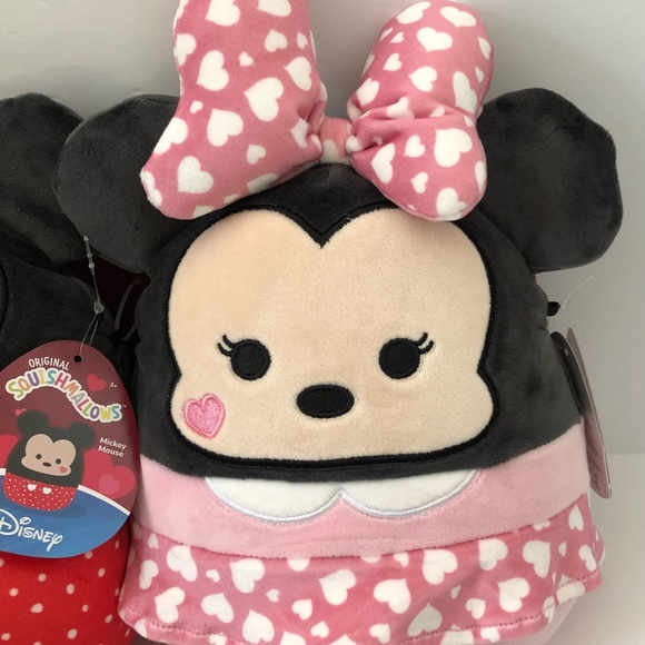 Squishmallows Valentine's Day Mickey Mouse & Minnie Mouse 8" Disney Plush Set - Picture 4 of 12